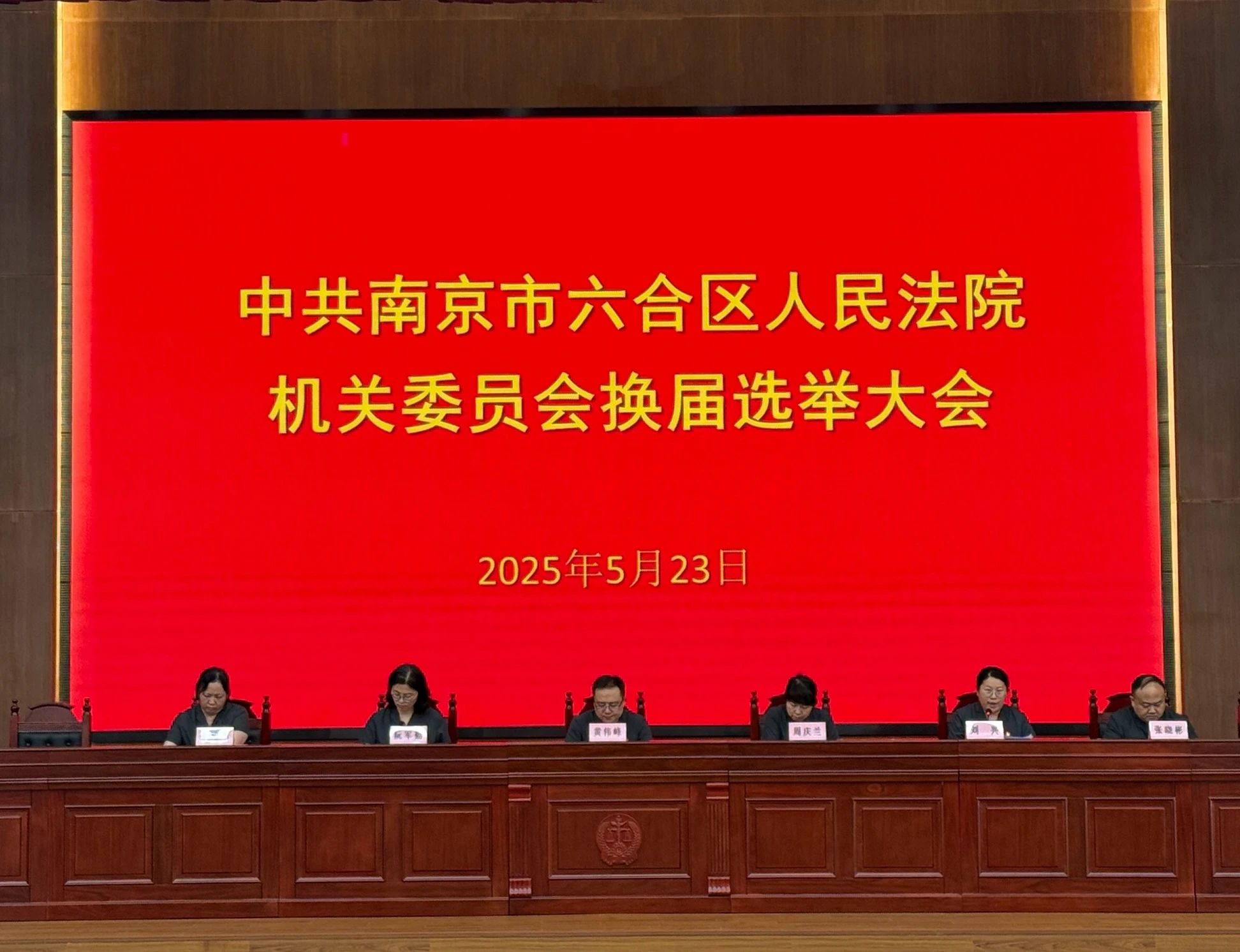 六合法院圆满完成机关党委换届选举工作