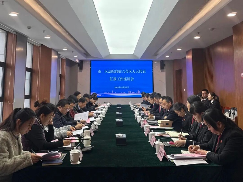 市、区两级法院向驻六合区人大代表汇报工作